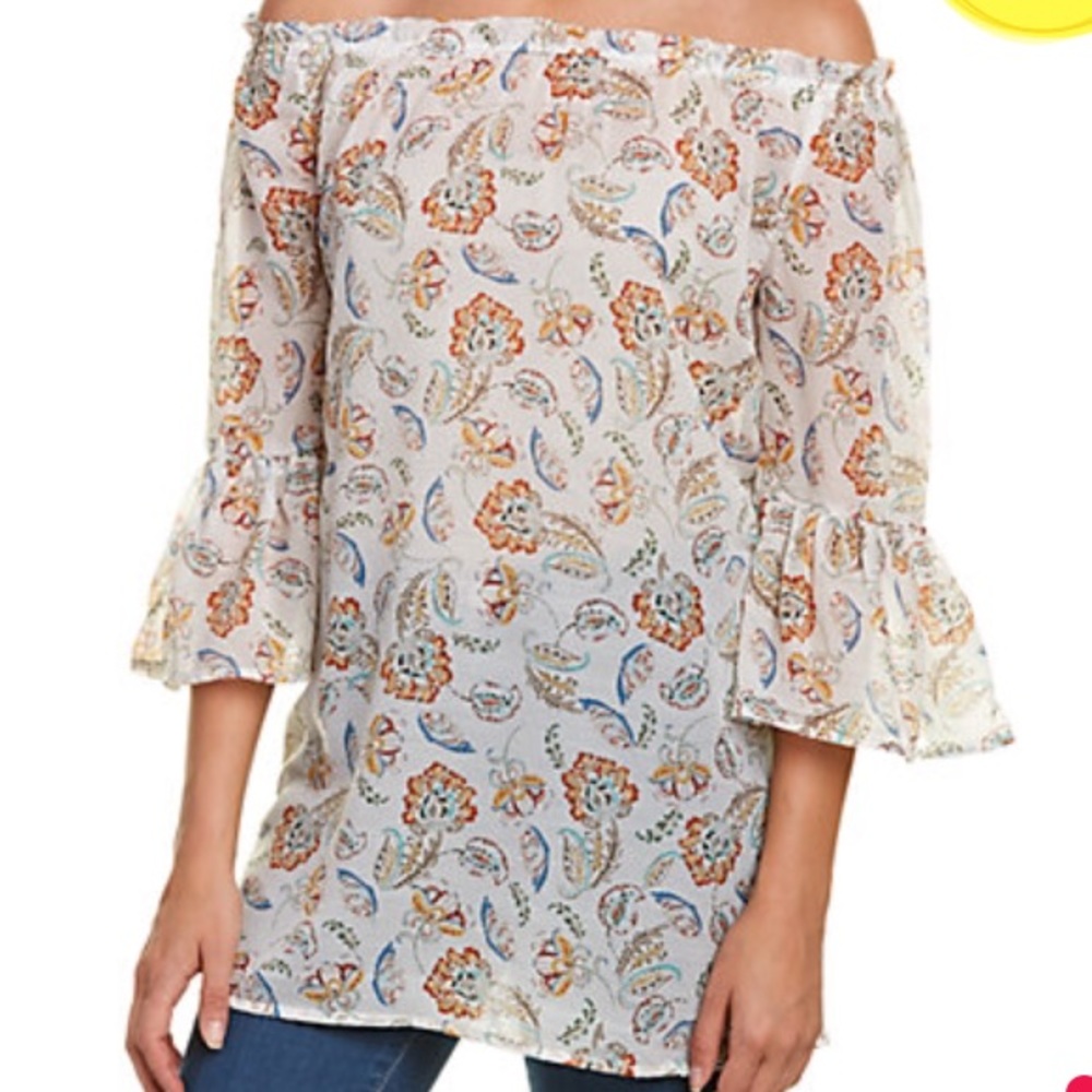 NWT Beach off shoulder ruffle blouse XS beach